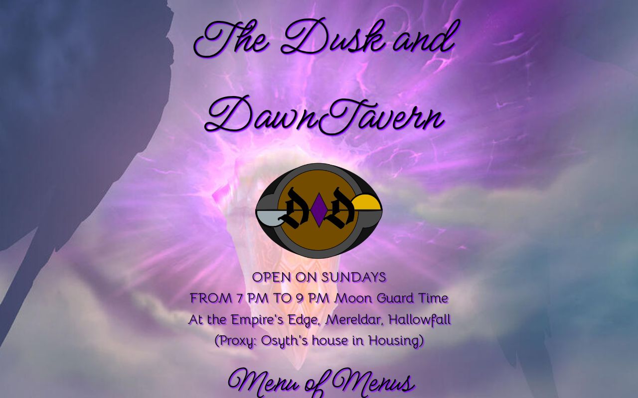 Dusk and Dawn - Menu of Menus